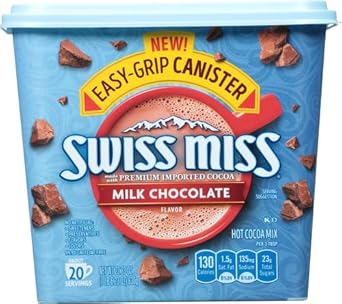 Swiss Miss Milk Chocolate Flavored Hot Cocoa Mix, 22.23 Oz Canister