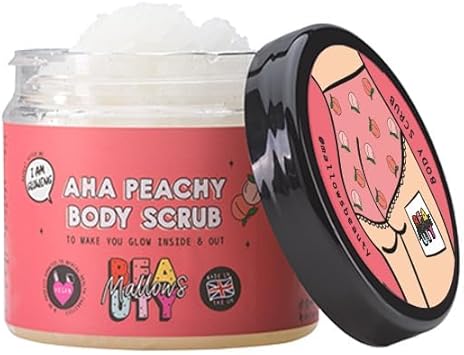 Mallows Beauty Body Scrub Birthday Cake Scent Exfoliating Body Scrub For Glowing Skin Removes Dryness And Flakiness For Smooth And Radiant Skin