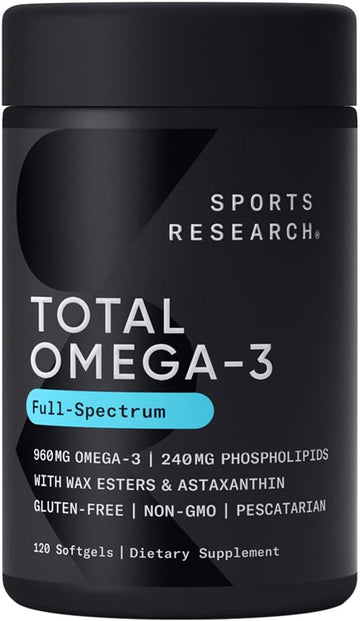 Sports Research Total Omega-3 Fish Oil from Antarctic Krill, Wild Sock