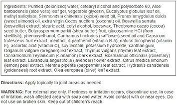 Swanson Joint Cream With Glucosamine & Boswellia 4 Fl Oz Cream 4 Pack