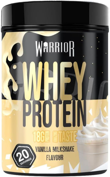 Warrior Whey Protein Powder + Creatine 500G - Sports Nutrition Shake For Muscle Growth, Performance, And Recovery - Enjoy Post Workout - Low Sugar - 20 Servings (Double Chocolate)