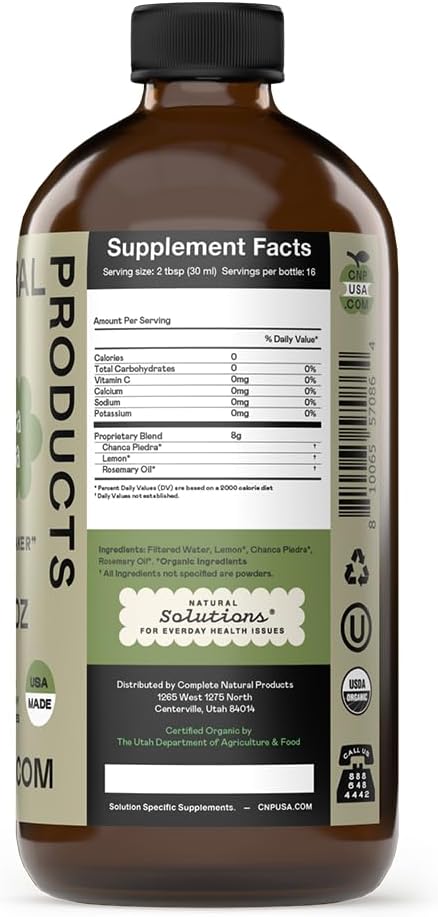 Complete Natural Products Organic Chanca Piedra Stone Breaker Herbal Tea - 16Oz Glass Bottle : Grocery & Gourmet Food