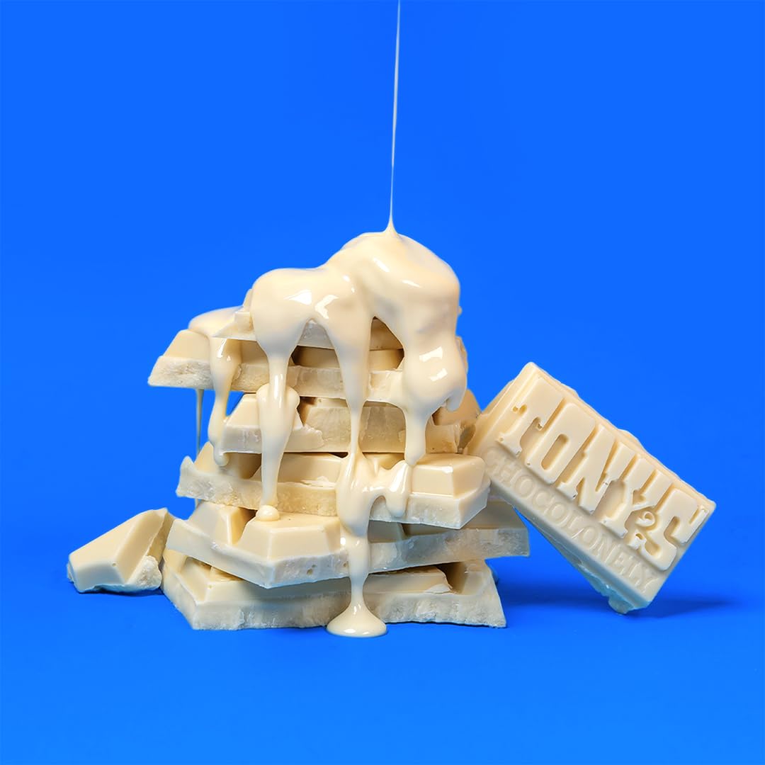 Tony'S Chocolonely White Chocolate Bar, 6.35 Ounces | Classic | Belgium | Holiday Gift, Chocolate Candy : Grocery & Gourmet Food