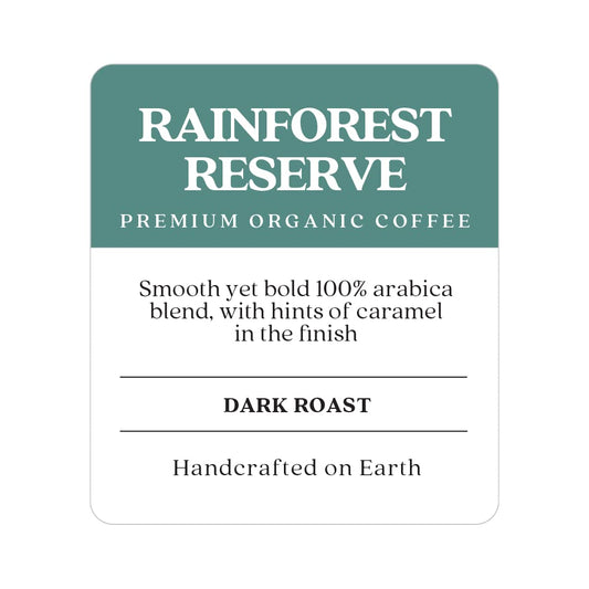 Copper Moon Dark Roast Whole Bean Coffee, Rainforest Reserve Organic Blend, 2 Lb