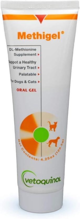 Vetoquinol Methigel Urinary Acidifier To Promote Urinary And Bladder Health For Dogs & Cats