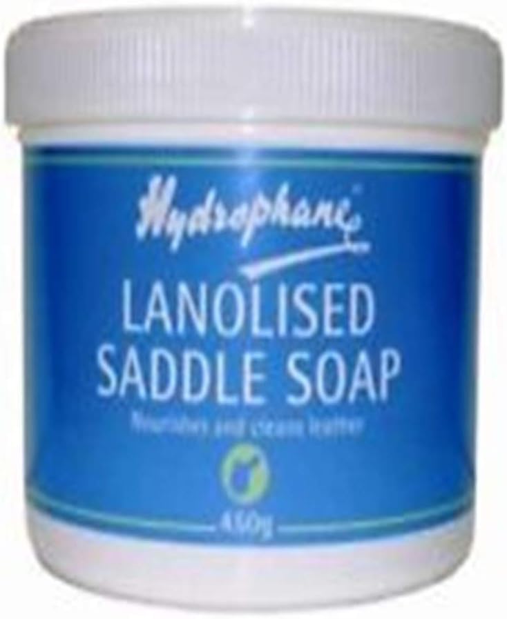 Hydrophane Leather Care Hydrophane Lanolised Saddle Soap 450 Gram Tub