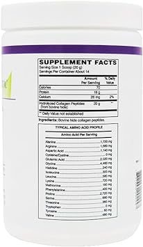 Bariatricpal Collagen Peptides Powder (Unflavored, Hydrolyzed Type 1 & 3, Grass Fed) - Skin, Hair, Nail & Joint Support (14 Servings) 9.88 Oz