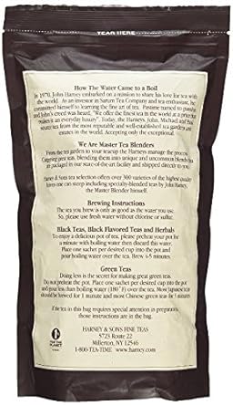 Harney & Sons Earl Grey Supreme Tea - Lemony Flavors,Presents and Party Favors - Bag of 50 Sachets : Grocery & Gourmet Food