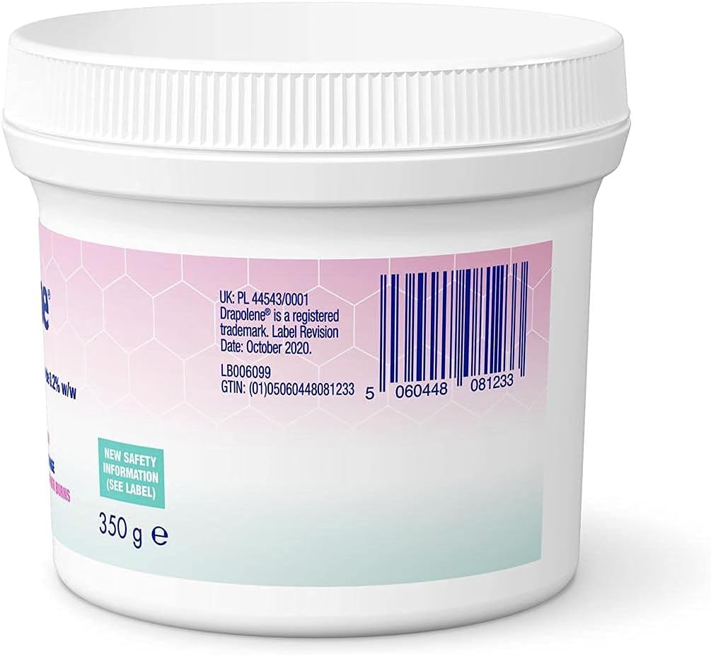 2 X Drapolene Cream 350G Tub | For Sore Skin Caused By Incontinence