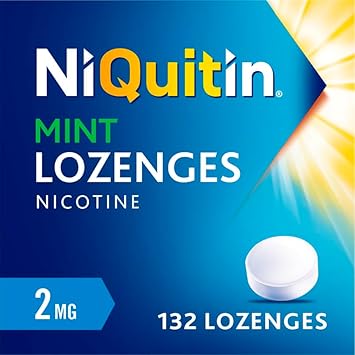 Niquitin Mint 2 Mg Lozenges - Effective Smoking Craving Relief - 132 Lozenges - Long-Lasting Effect - Reduce And Quit Smoking Aid (Pack Of 4)