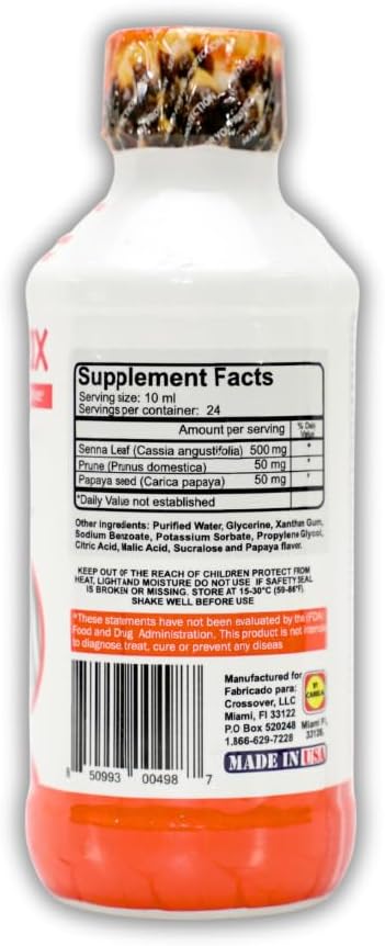 Liquido Papaya Laxative – 100% Natural Herbal Constipation Relief, Stool Softener, 8 Oz