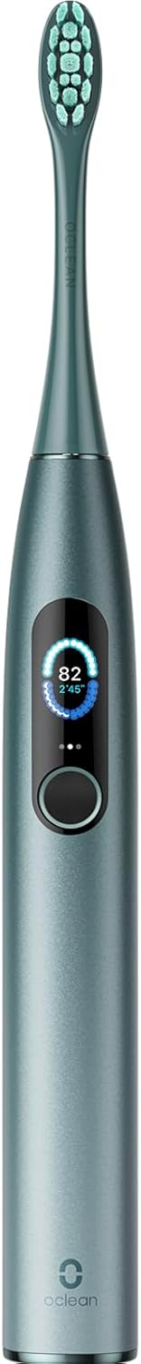 Oclean X Pro, Smart Electric Toothbrush, 3 Modes With Whitening, Quick Charge For 30 Days, Anti-Mould Design, Ipx7 β Green