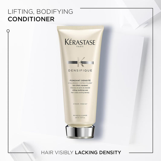 Kérastase Densifique Femme, Thickening & Volumising Conditioner, For Fine Hair, With Hyaluronic Acid, Gluco Peptide & Ceramides, Fondant Densité, 200Ml