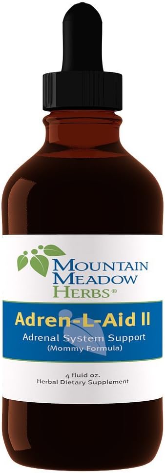 Mountain Meadow Herbs Mom's Adrenal Aid - 4oz - Adrenal Support - Manage Adrenal Health Daily for Fatigue Due to Stress : Health & Household