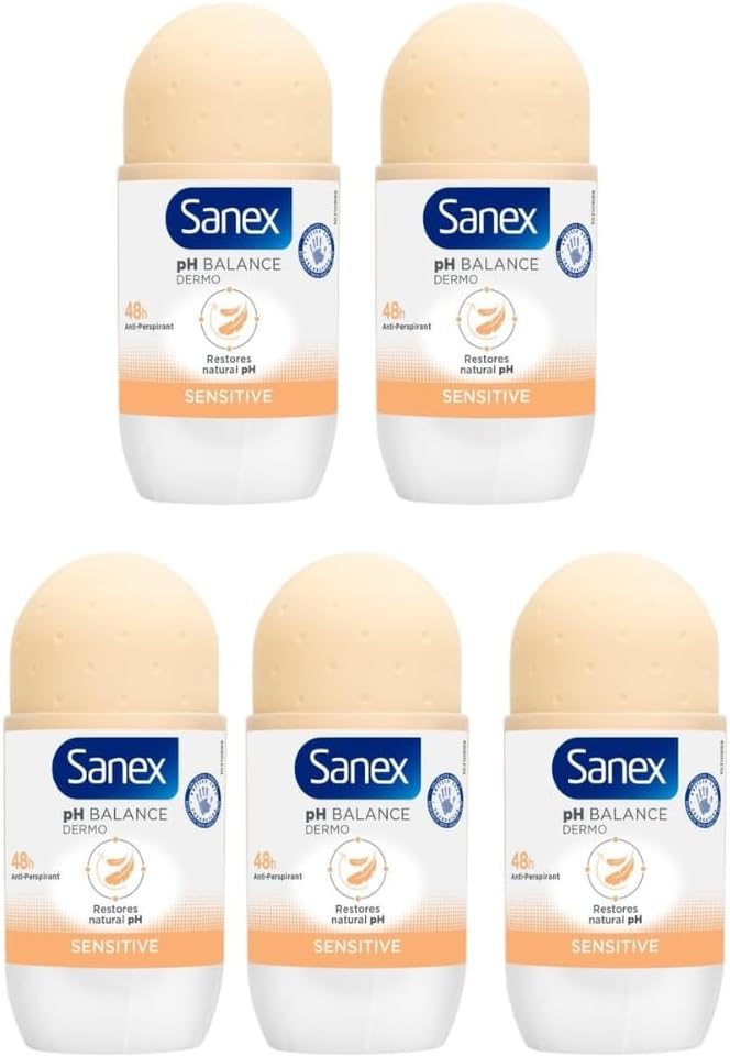 50Ml X 5 Roll On Deodorant Sensitive