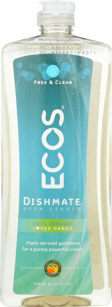 Ecos (Not A Case) Dishmate Dish Liquid Free And Clear