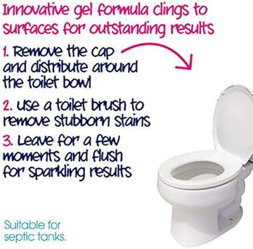 Ecozone 3-In-1 Toilet Cleaner Gel Ocean Breeze, 750Ml