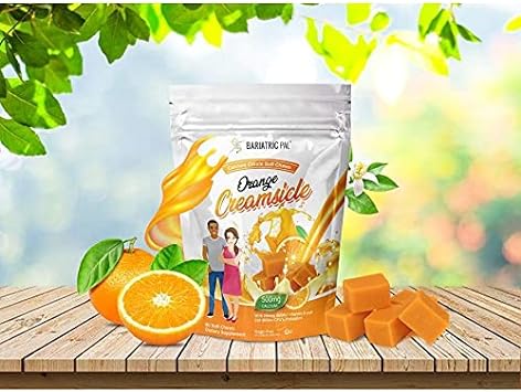 BariatricPal Sugar-Free Calcium Citrate Soft Chews 500mg with Probiotics (90 Count) - Orange Creamsicle : Health & Household
