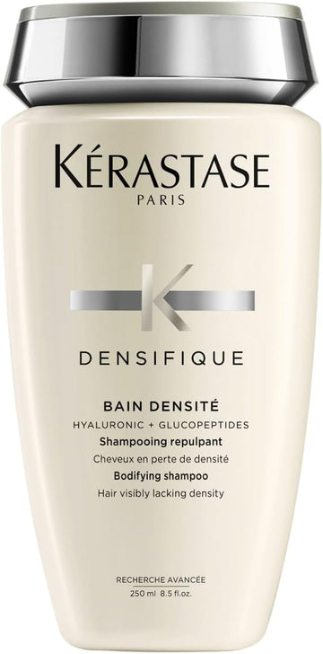 Kérastase Densifique Femme, Thickening & Volumising Shampoo, For Fine Hair, With Hyaluronic Acid, Intra-Cylane And Stemoxydine, Bain Densité, 250Ml