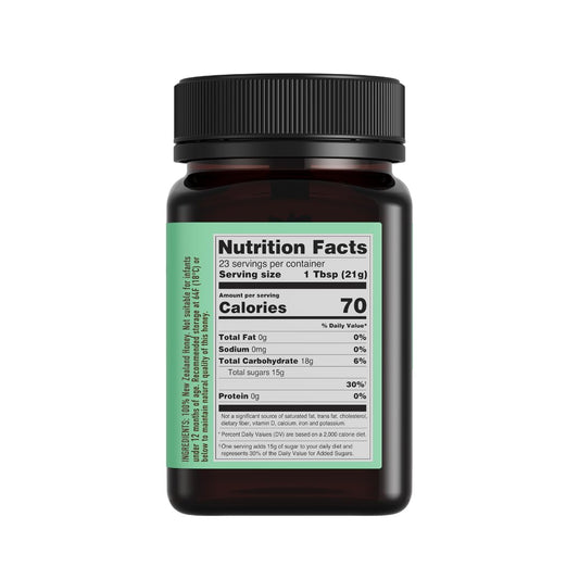 Egmont Honey Raw Manuka Honey Mgo 85+ Umf 5+ 17.6Oz (500G) Non-Gmo, Kosher, Recycled Plastic Jar, Traceable 100% Pure Authentic New Zealand Honey, Umf & Mgo Certified