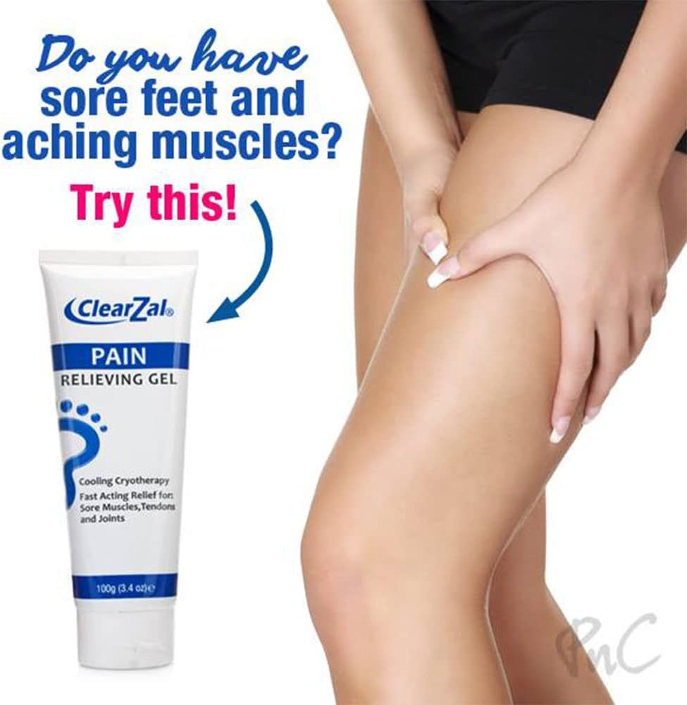 ClearZal Pain Relieving Gel for Feet and Legs 100ml : Amazon.co.uk: Beauty
