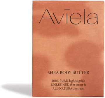 Aviela Ultimate Shea Body Butter Deep Hydration, Quick Absorption | 100% Pure Unrefined African Shea Butter | Vegan, Ethical, And Kind To The Planet | 180Ml