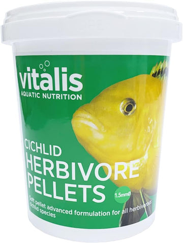 Vitalis Cichlid Herbivore Pellets Tropical Fish Food 260G