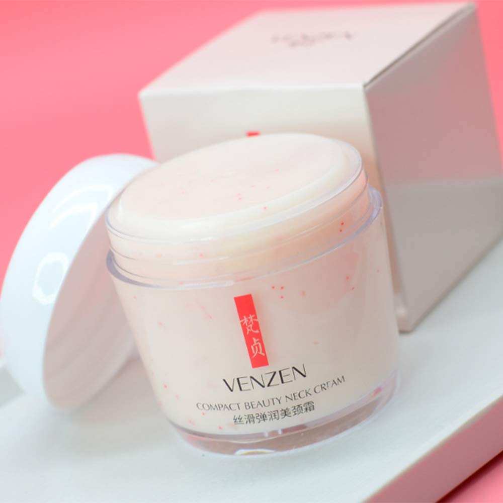Venzen Compact Beauty Neck Cream Moisturizing Nourishing Smoothing Fine Lines Wrinkles Delicate Skin Essence Sodium Hyaluronate 160G : Beauty & Personal Care