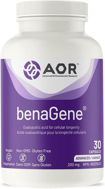 Aor, Benagene, Supports Healthy Aging, Energy And Longevity, Dietary Supplement, 30 Servings (30 Capsules)
