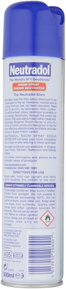 Neutradol Odour Destroyer Room Spray, 300Ml
