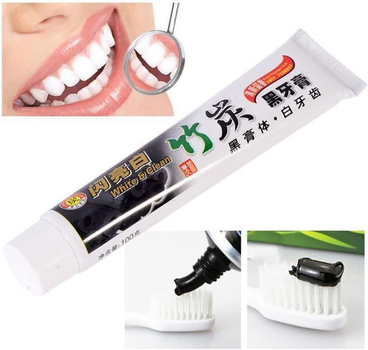 Bamboo Charcoal Toothpaste Whitening Formula Fresh Breath Whitener Effect 100G