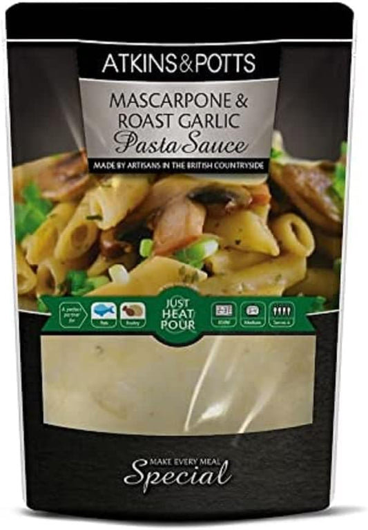 Atkins & Potts Tomato And Basil Pasta Sauce, 350 G