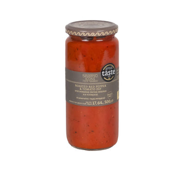 Navarino Icons All-Natural Roasted Red Pepper And Tomato Sauce, 17 Ounce