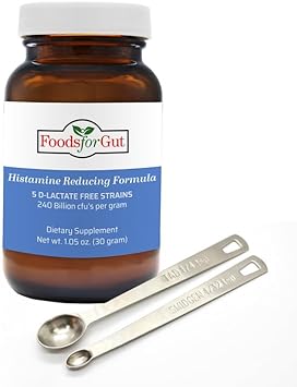 Histamine & D Lactate Free Probiotics Powder 240 Billion Cfu | Digestive & Immune Support | High Potency | 30 Grams (1.05 Oz)