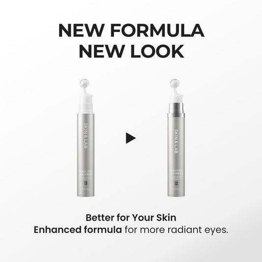 Skin&Lab Bakuchiol Eye Serum With Caffeine, Roll-On Korean Under Eye Serum, Anti-Aging Wrinkle Care For Fine Lines, Vegan, Cruelty-Free, 0.5 Fl. Oz