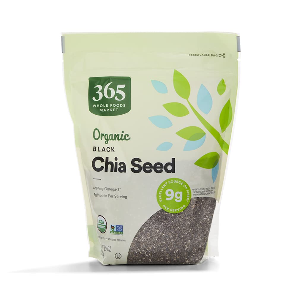 365 By Whole Foods Market, Organic Black Chia Seed, 32 Ounce : Grocery & Gourmet Food
