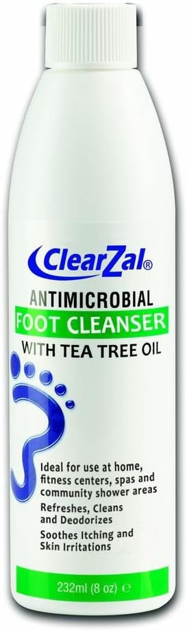 ClearZal Foot Cleanser with Tea Tree Oil 232 ml : Amazon.co.uk: Beauty