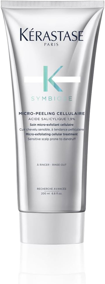 Kérastase Symbiose, Micro-Exfoliating Cellular Anti-Dandruff Hair Treatment With Salicylic Acid, For Sensitive Scalps Prone To Dandruff, Sulphate-Free, Micro-Peeling Cellulaire, 200 Ml