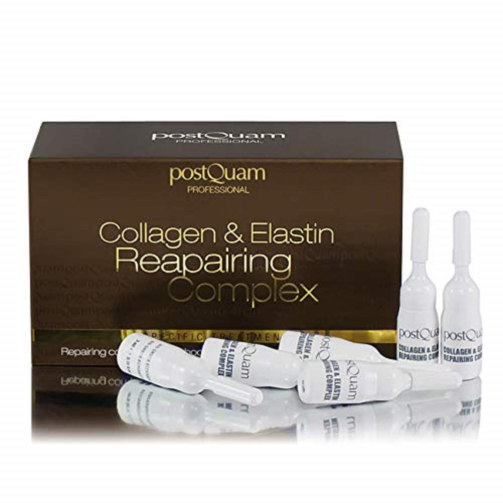 Postquam Professional Bio Shock Collagen And Elastin Repair 12X3Ml - Ampoules For All Skin Types- Nourishes And Moisturizes The Skin, Facial Treatment : Beauty & Personal Care