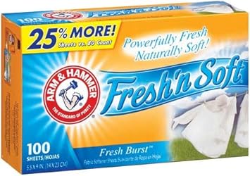 Arm & Hammer Fab Dryer Sheets Fresh Bs - 6 Pack