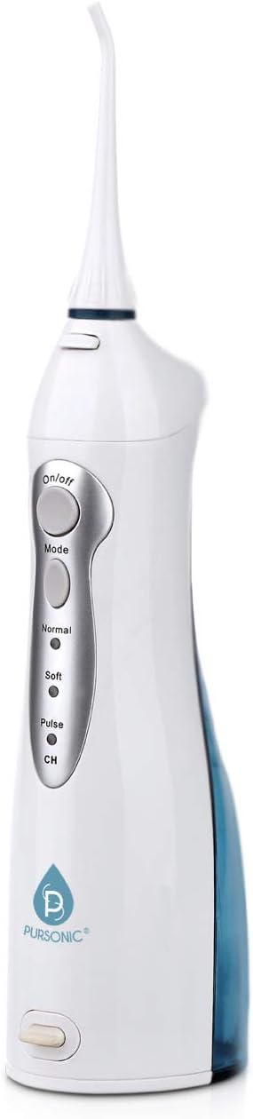 Pursonic Usb Rechargeable Oral Irrigator Water Flosser, Helps Remove Plaque And Dilute Harmful Toxins. : Health & Household