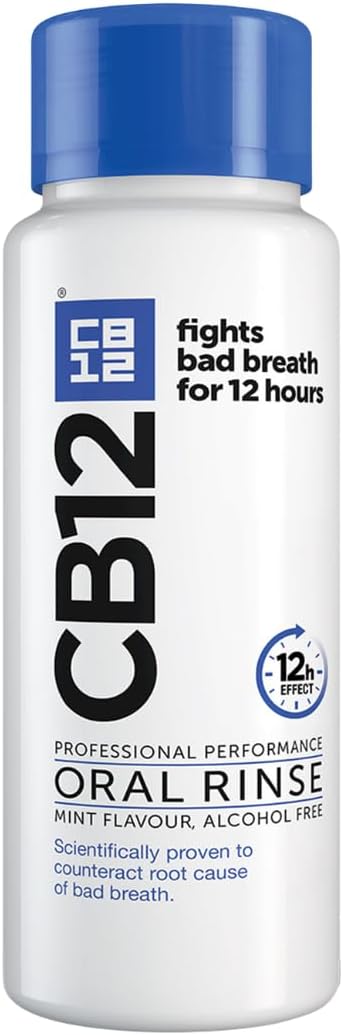 Cb12 Mint Menthol Mouthwash, Enamel Strengthening, Pleasant Breath For 12 Hours, 250 Ml
