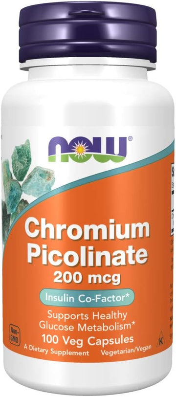 Now Supplements, Chromium Picolinate 200 Mcg, Insulin Co-Factor