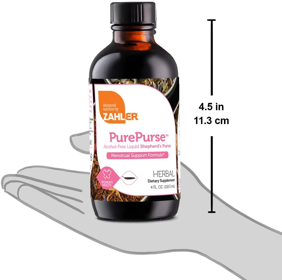 Zahler PurePurse, Liquid Sheperd’S Purse which Helps Reduce staining,