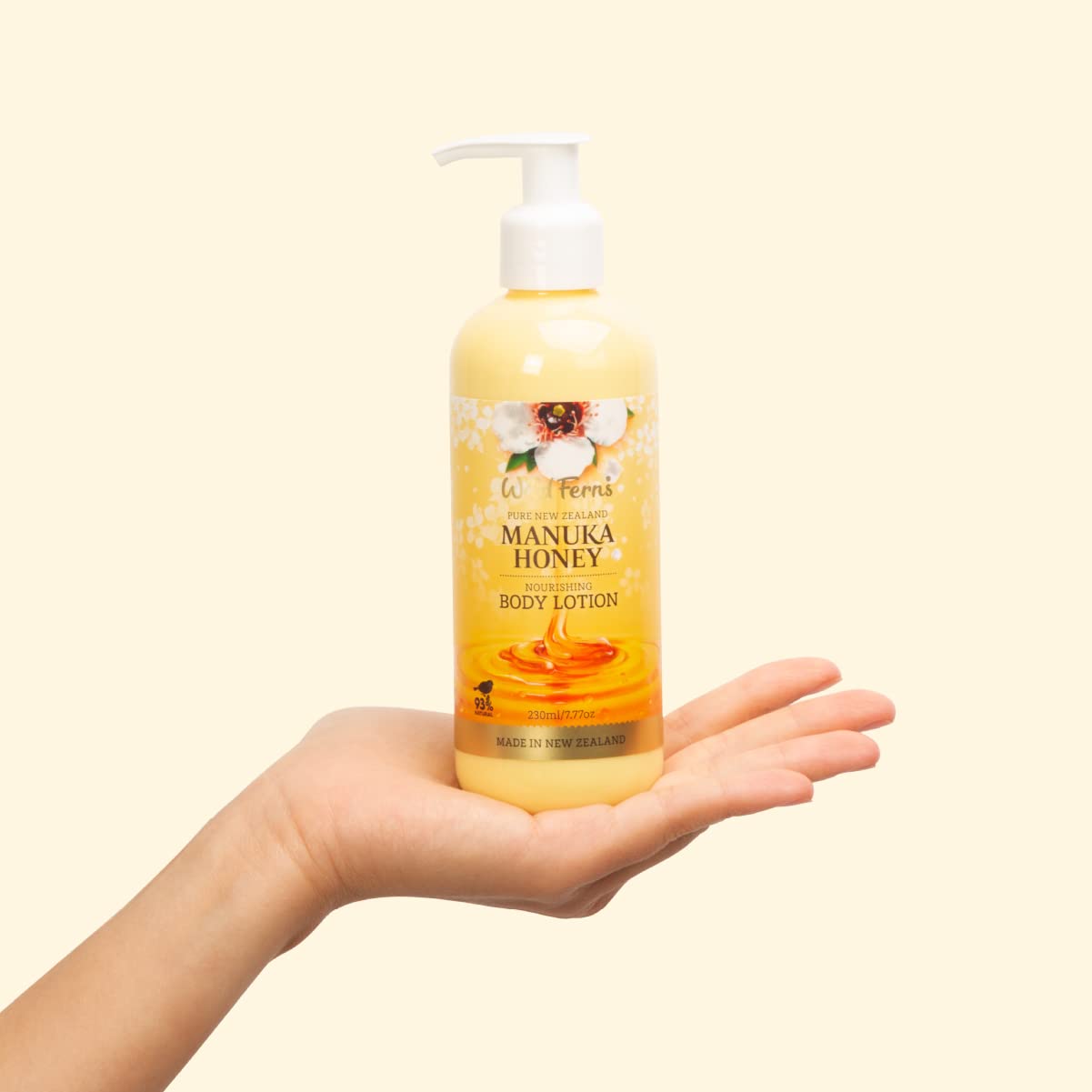 Wild Ferns Manuka Honey Nourishing Body Lotion Large, 93% Natural, 230 Milliliters : Beauty & Personal Care