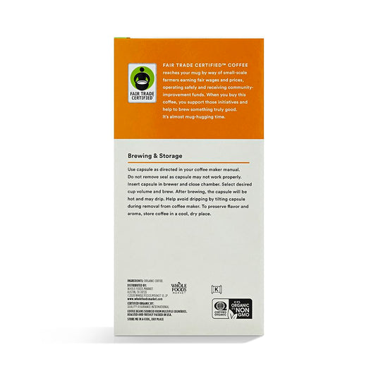 365 By Whole Foods Market, Organic Breakfast Blend Coffee Capsules, 0.39 Ounce (Pack Of 24)