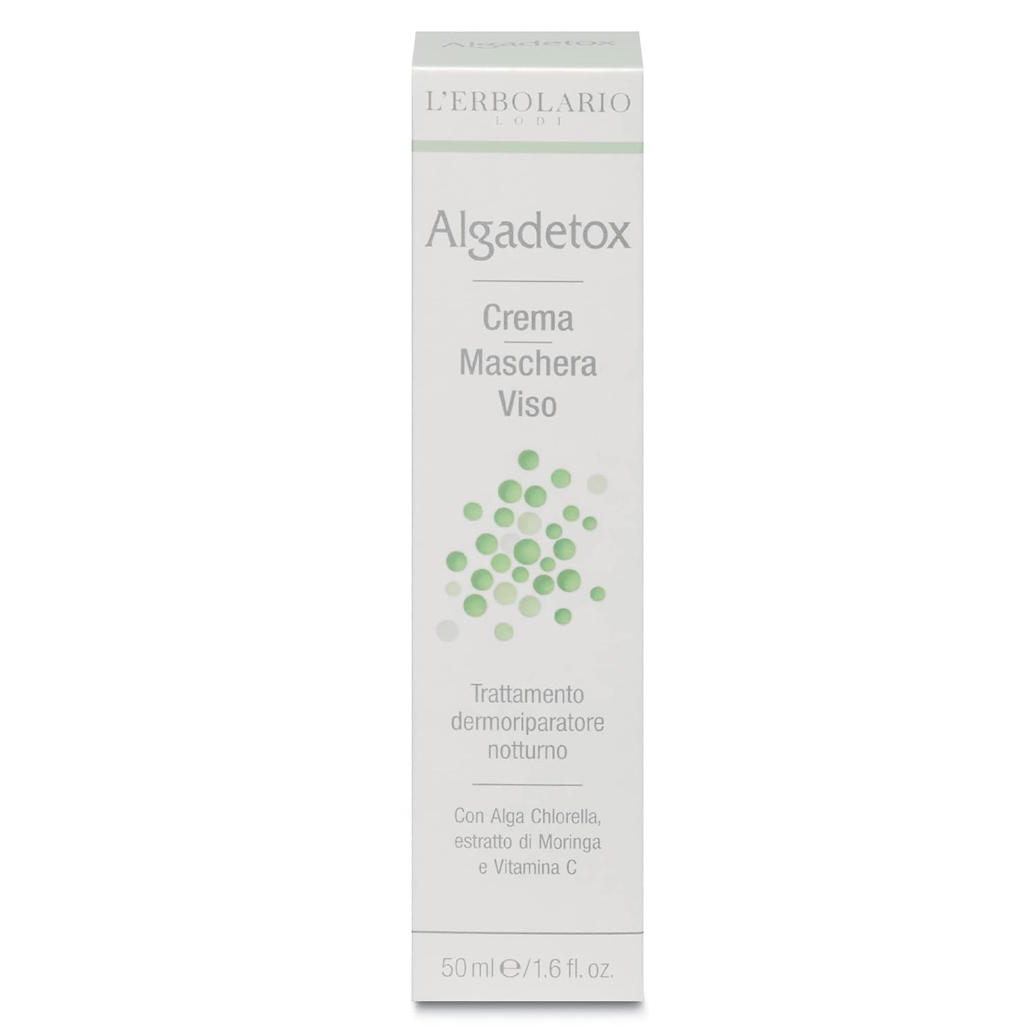 L'Erbolario Algadetox Face Cream Mask - 2-In-1 Skin Repairing Night Cream - Treatment With Vitamin C Extract - Helps Skin Regain Its Natural Splendour - Restores Skin'S Natural Barrier - 1.6 Oz : Beauty & Personal Care