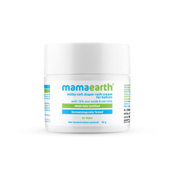 Mamaearth Milky Soft Diaper Rash Cream for Babies β 50g, White