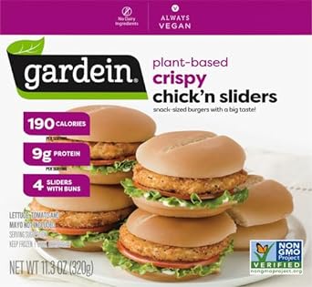 Gardein Plant-Based Chick'N Sliders, Vegan, Frozen, 11.3 Oz. 4-Count