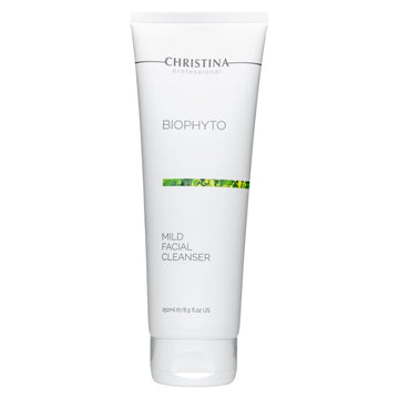 -Christina- Biophyto Mild Facial Cleanser With Green Tea And Cucumber Extracts - 250 Ml - Soapless Gentle Face Wash And Daily Facial Cleanser For All Skin Types
